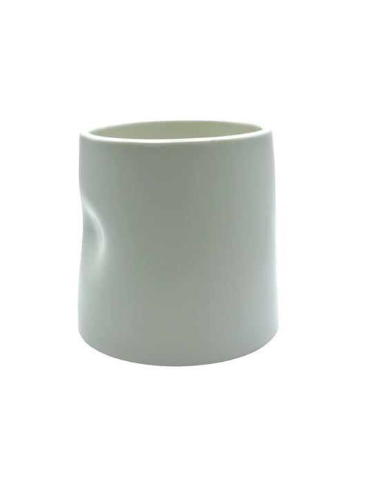 White Ceramic Thumb Cup