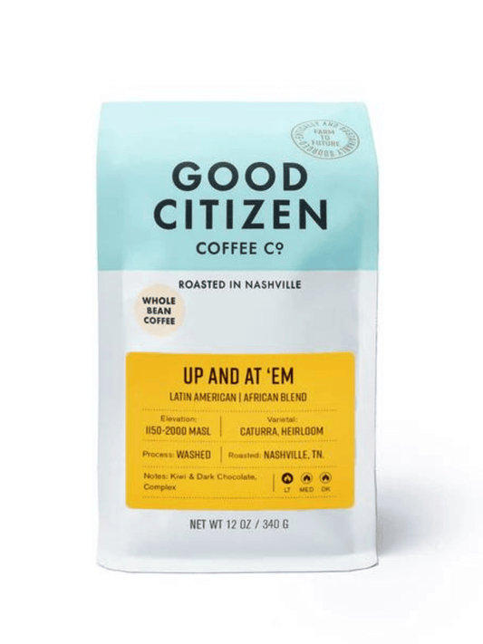 Whole Bean Coffee - Up and At 'Em, 12 oz - Reinvent Your Hustle